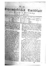 Steyermärkisches Amtsblatt zur Grätzer Zeitung 18320421 Seite: 1