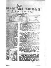 Steyermärkisches Amtsblatt zur Grätzer Zeitung 18320510 Seite: 1