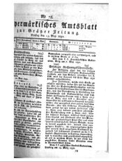 Steyermärkisches Amtsblatt zur Grätzer Zeitung 18320515 Seite: 1