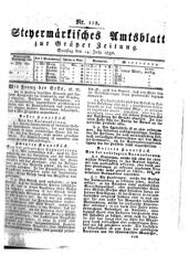 Steyermärkisches Amtsblatt zur Grätzer Zeitung 18320714 Seite: 1