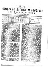 Steyermärkisches Amtsblatt zur Grätzer Zeitung 18320716 Seite: 1