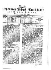 Steyermärkisches Amtsblatt zur Grätzer Zeitung 18320723 Seite: 1