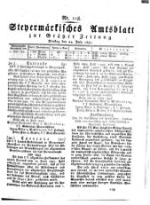 Steyermärkisches Amtsblatt zur Grätzer Zeitung 18320724 Seite: 1