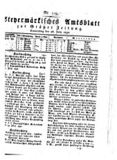 Steyermärkisches Amtsblatt zur Grätzer Zeitung 18320726 Seite: 1