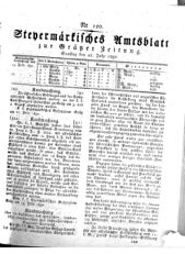 Steyermärkisches Amtsblatt zur Grätzer Zeitung 18320728 Seite: 1