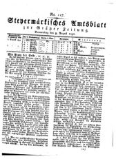 Steyermärkisches Amtsblatt zur Grätzer Zeitung 18320809 Seite: 1