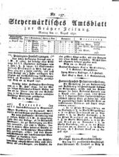 Steyermärkisches Amtsblatt zur Grätzer Zeitung