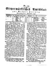 Steyermärkisches Amtsblatt zur Grätzer Zeitung 18320906 Seite: 1