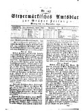 Steyermärkisches Amtsblatt zur Grätzer Zeitung 18320910 Seite: 1