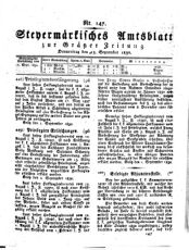 Steyermärkisches Amtsblatt zur Grätzer Zeitung 18320913 Seite: 1