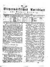 Steyermärkisches Amtsblatt zur Grätzer Zeitung 18320915 Seite: 1