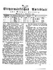 Steyermärkisches Amtsblatt zur Grätzer Zeitung 18320917 Seite: 1