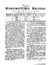 Steyermärkisches Amtsblatt zur Grätzer Zeitung 18320927 Seite: 1