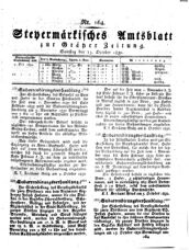 Steyermärkisches Amtsblatt zur Grätzer Zeitung