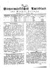 Steyermärkisches Amtsblatt zur Grätzer Zeitung 18321027 Seite: 1