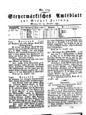 Steyermärkisches Amtsblatt zur Grätzer Zeitung 18321029 Seite: 1