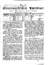 Steyermärkisches Amtsblatt zur Grätzer Zeitung 18321103 Seite: 1