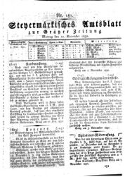 Steyermärkisches Amtsblatt zur Grätzer Zeitung 18321112 Seite: 1