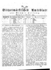 Steyermärkisches Amtsblatt zur Grätzer Zeitung 18321126 Seite: 1