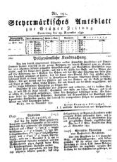 Steyermärkisches Amtsblatt zur Grätzer Zeitung 18321129 Seite: 1