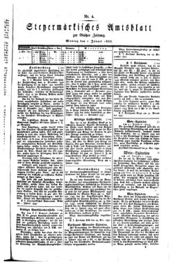 Steyermärkisches Amtsblatt zur Grätzer Zeitung 18330107 Seite: 1