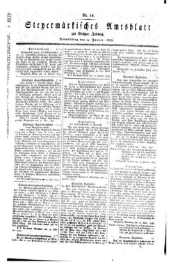 Steyermärkisches Amtsblatt zur Grätzer Zeitung 18330124 Seite: 1