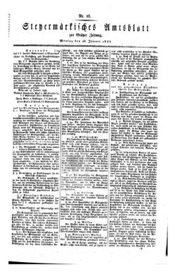 Steyermärkisches Amtsblatt zur Grätzer Zeitung 18330128 Seite: 1