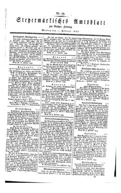 Steyermärkisches Amtsblatt zur Grätzer Zeitung 18330211 Seite: 1