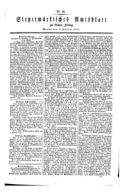 Steyermärkisches Amtsblatt zur Grätzer Zeitung 18330218 Seite: 1