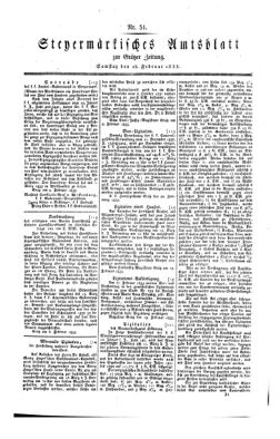 Steyermärkisches Amtsblatt zur Grätzer Zeitung 18330223 Seite: 1