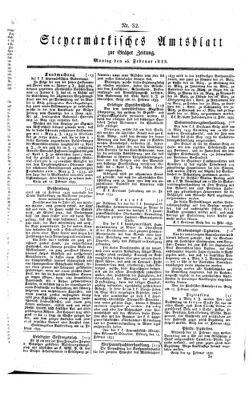 Steyermärkisches Amtsblatt zur Grätzer Zeitung 18330225 Seite: 1