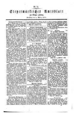 Steyermärkisches Amtsblatt zur Grätzer Zeitung 18330302 Seite: 1