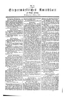 Steyermärkisches Amtsblatt zur Grätzer Zeitung 18330305 Seite: 1