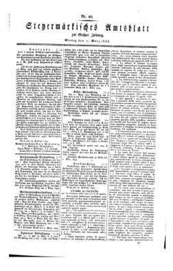 Steyermärkisches Amtsblatt zur Grätzer Zeitung 18330311 Seite: 1