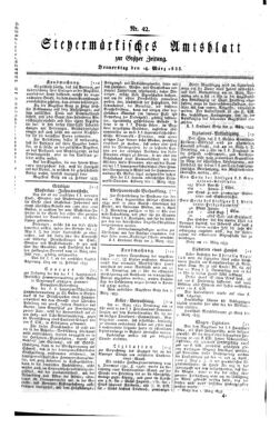 Steyermärkisches Amtsblatt zur Grätzer Zeitung 18330314 Seite: 1