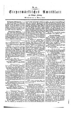 Steyermärkisches Amtsblatt zur Grätzer Zeitung 18330320 Seite: 1