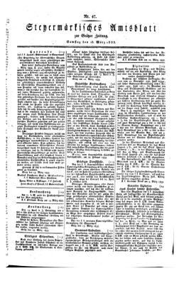 Steyermärkisches Amtsblatt zur Grätzer Zeitung 18330323 Seite: 1