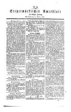 Steyermärkisches Amtsblatt zur Grätzer Zeitung 18330327 Seite: 1