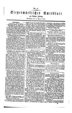 Steyermärkisches Amtsblatt zur Grätzer Zeitung 18330406 Seite: 1