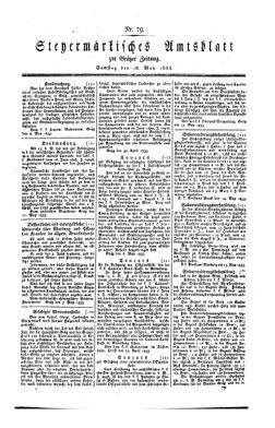 Steyermärkisches Amtsblatt zur Grätzer Zeitung 18330518 Seite: 1