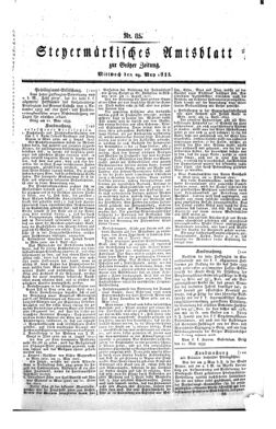 Steyermärkisches Amtsblatt zur Grätzer Zeitung 18330529 Seite: 1