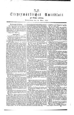 Steyermärkisches Amtsblatt zur Grätzer Zeitung 18330530 Seite: 1