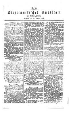 Steyermärkisches Amtsblatt zur Grätzer Zeitung 18330611 Seite: 1