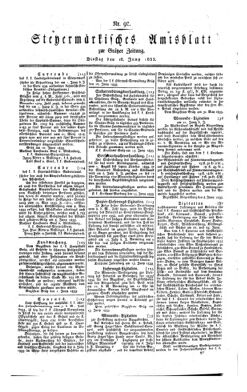 Steyermärkisches Amtsblatt zur Grätzer Zeitung 18330618 Seite: 1