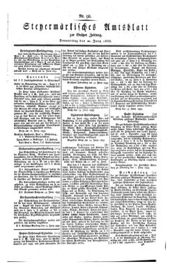 Steyermärkisches Amtsblatt zur Grätzer Zeitung 18330620 Seite: 1