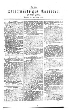 Steyermärkisches Amtsblatt zur Grätzer Zeitung 18330628 Seite: 1