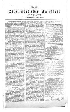 Steyermärkisches Amtsblatt zur Grätzer Zeitung 18330706 Seite: 1