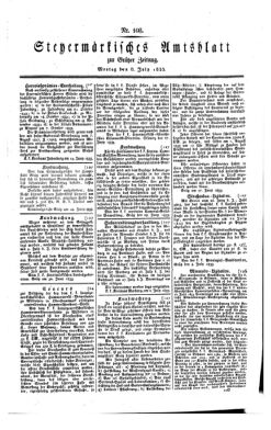 Steyermärkisches Amtsblatt zur Grätzer Zeitung 18330708 Seite: 1