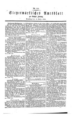 Steyermärkisches Amtsblatt zur Grätzer Zeitung 18330713 Seite: 1