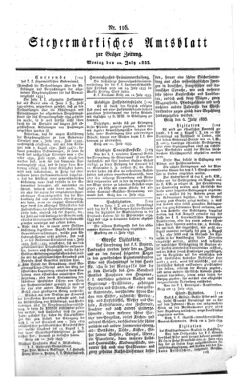 Steyermärkisches Amtsblatt zur Grätzer Zeitung 18330722 Seite: 1